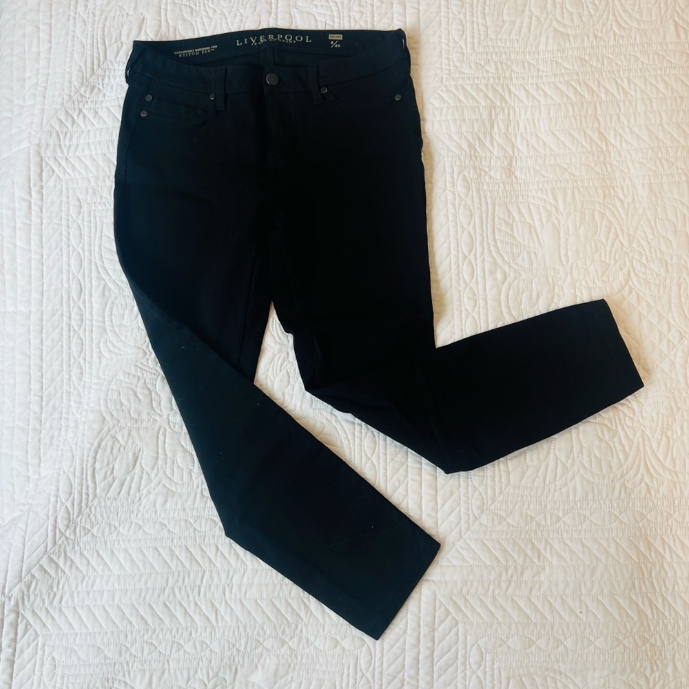 Liverpool Sz. 28 Slim Black Women’s Cropped Jeans